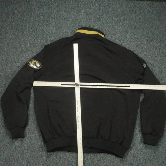 Missouri Tigers Jacket Mens Extra Large Black Majestic Softshell Full Zip Mizzou